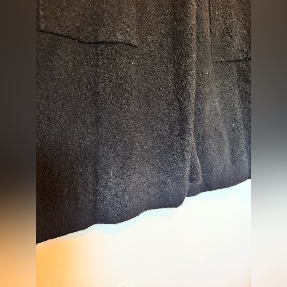 VINCE Cardigan Coat Brushed Wool Alpaca Blend Oversized Sweater Size XL Black - Picture 11 of 13